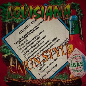 Nice 👍 Vintage Louisiana T-shirt Tabasco